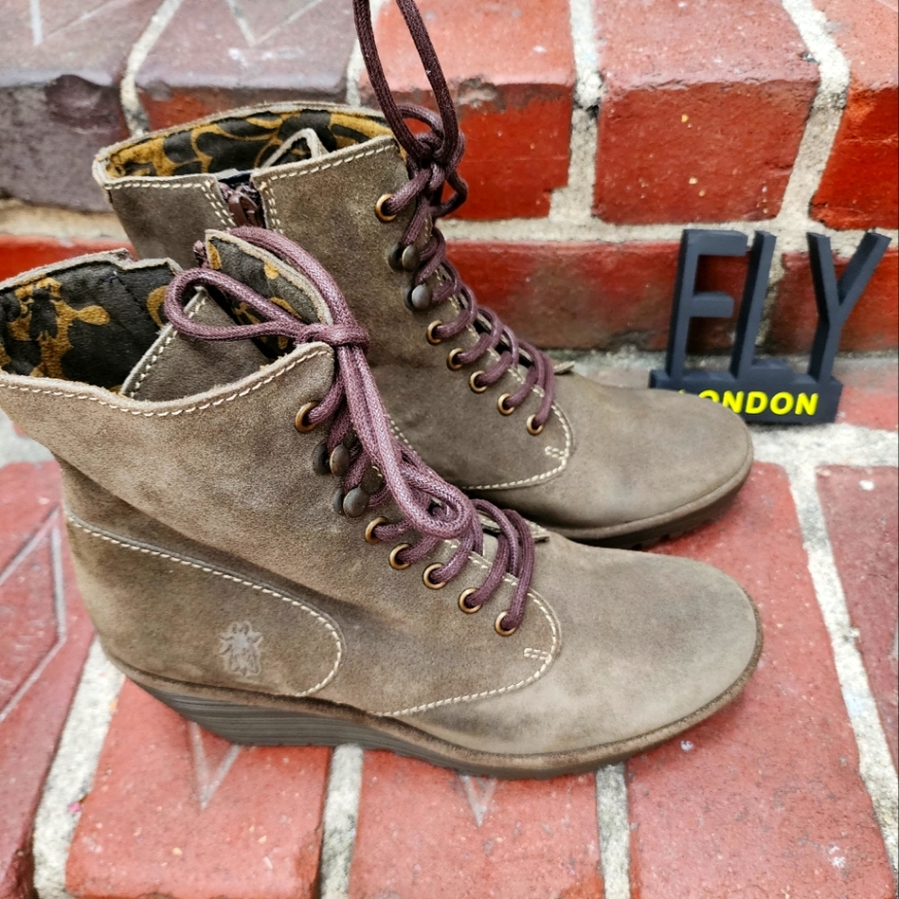 Fly London suede boots size 9